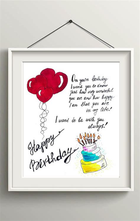 Happy Birthday Husband Card Gift. to My Husband Birthday Card. I Love You Card for Husband ...