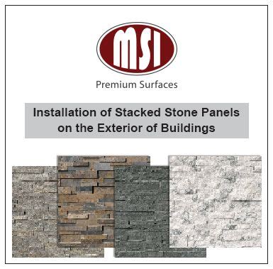 MSI main mfg page - Stacked Stone Installation | Stone veneer panels, Brick and stone, Stacked stone