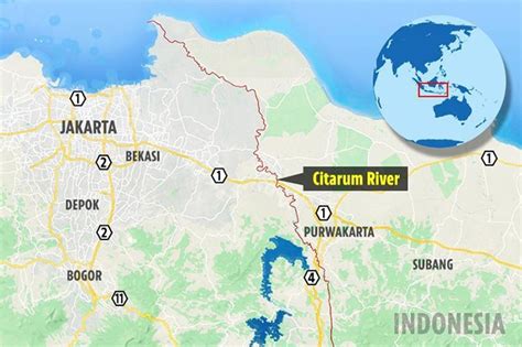 Citarum River World Map