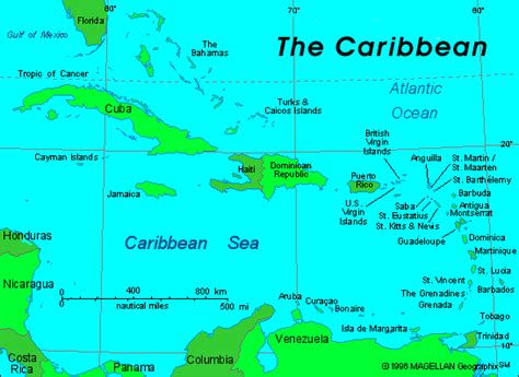 St. Martin / St. Maarten Map / Carte