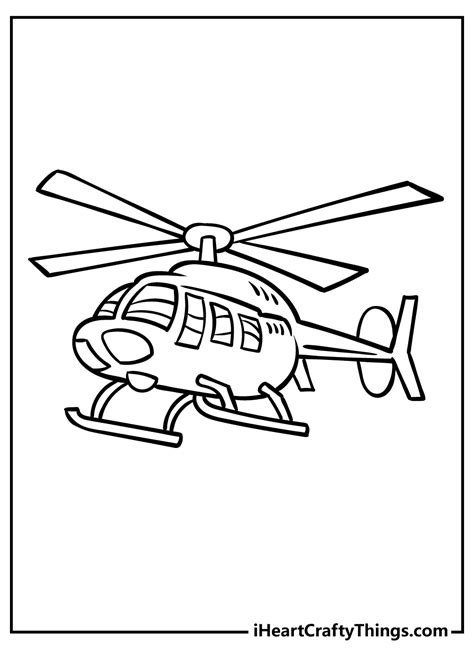 Army Helicopter Coloring Page