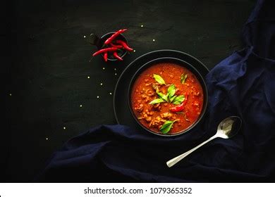 Thai Traditional Food Red Curry Spicy Stock Photo 1079365352 | Shutterstock