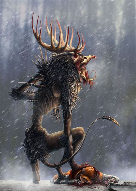 'Wendigo' Poster by Rushelle Kucala | Displate в 2021 г | Мифические ...