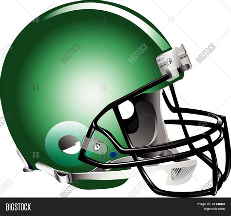 Green Football Helmet Vector & Photo | Bigstock