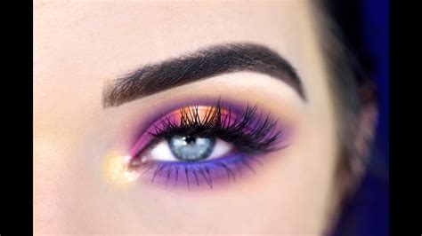 Colorful Eye Makeup Tutorial | Morphe 35B Eyeshadow Palette - YouTube