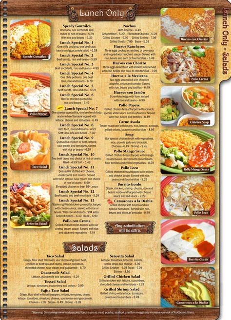 La Hacienda Mexican Restaurant menus in Greensboro, North Carolina, United States