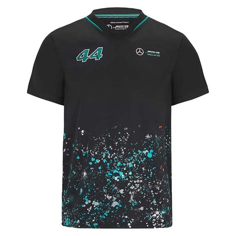 2022 Mercedes Lewis Hamilton #44 Sports Tee (Black) | GPBox