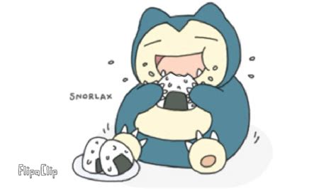 Snorlax eating flipaclip animation - YouTube