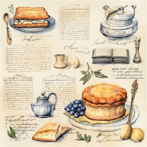 Vintage Pastry Food Art Print Free Stock Photo - Public Domain Pictures