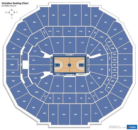 Grizzlies Stadium Seating Chart