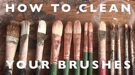 Art Materials - How to Clean Your Paint Brushes - YouTube