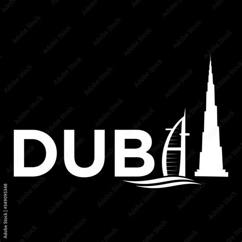 dubai vector logo design icon Stock Vector | Adobe Stock