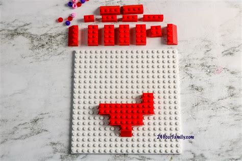 How to Build a LEGO Heart - 24hourfamily.com