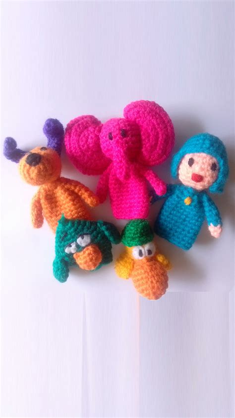 Pocoyo Finger puppets pattern crochet