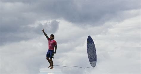 Gabriel Medina Shines Amidst Epic Waves at Olympic Surfing Event in Tahiti