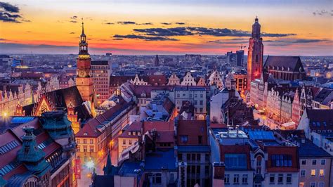 Wrocław cityscape (Poland) wallpaper - backiee