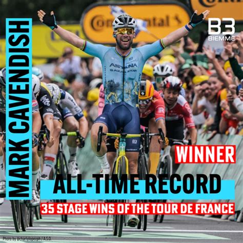 Mark Cavendish Achieves Historic 35th Tour de France Stage Win! – USA Biemme America