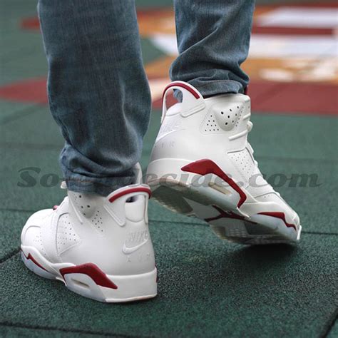 Air Jordan 6 "Maroon" - On-Feet Images - SneakerNews.com