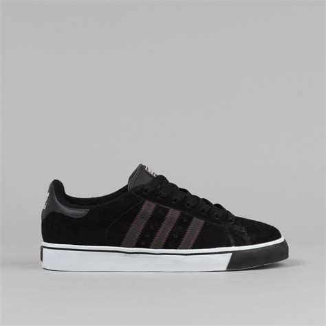 Adidas Campus Vulc Shoes - Black / Running White | Flatspot