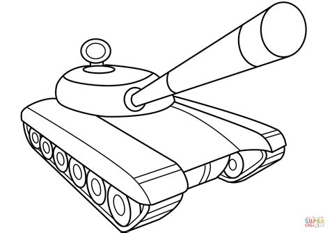 Gambar Tank Coloring Page Free Printable Pages Click View Army Tanks di ...