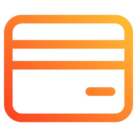 Debit card Generic gradient outline icon