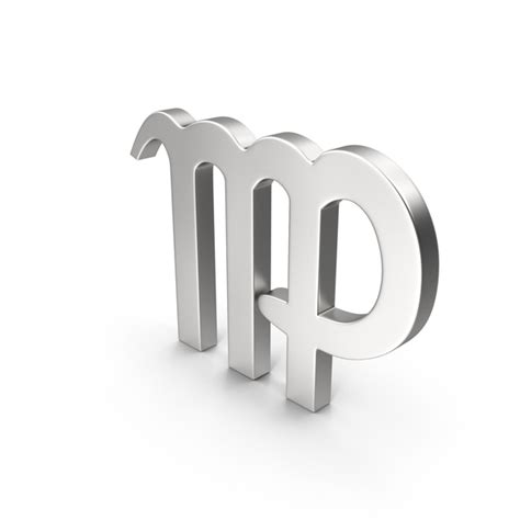 Silver Virgo Astrology Symbol PNG Images & PSDs for Download ...