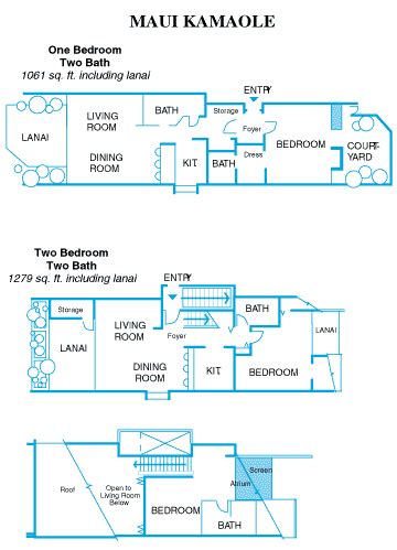 Maui Kamaole - Floor plans