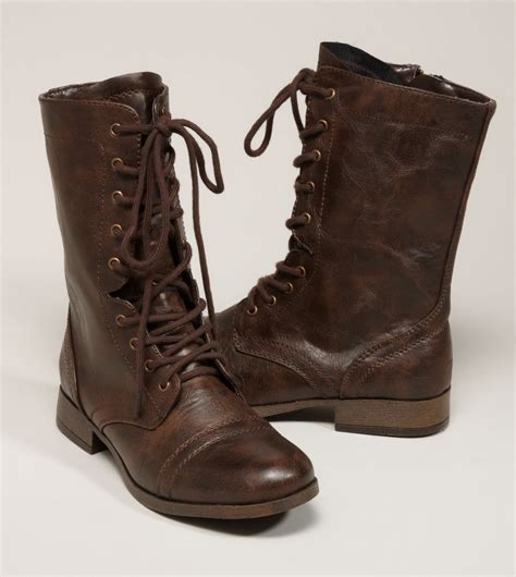 AEO Lace-Up Moto Boot - American Eagle Outfitters | Brown combat boots ...