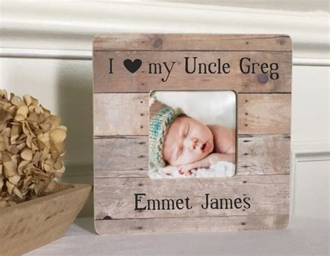 ON SALE Uncle Gift Uncle Frame New Uncle Niece Nephew Personalized ...