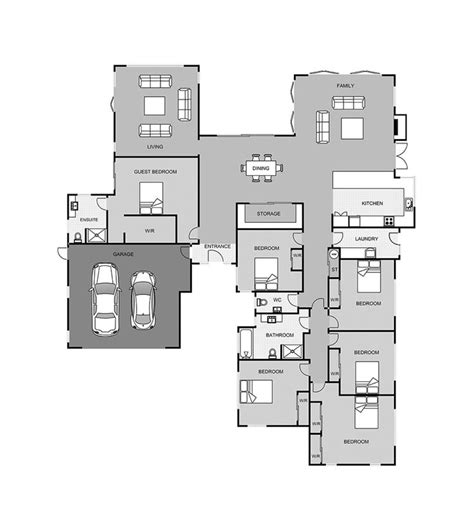 Villa Neo | Floor plans, 6 bedroom house plans, House floor plans