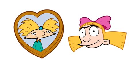 Helga always teases Arnold, although she secretly has a crush on him and has a small heart ...