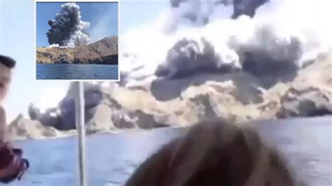 Footage from scene of White Island volanco eruption shows tourists ...