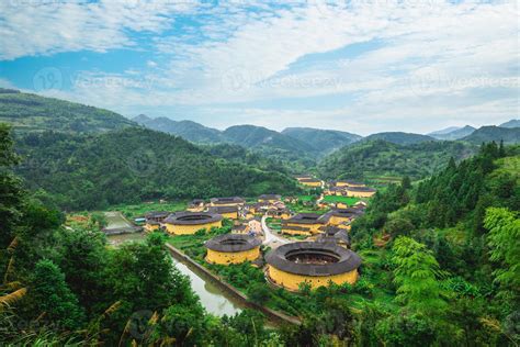 Hekeng Tulou cluster in Hekeng village in Shuyang town, fujian, china 6168614 Stock Photo at ...