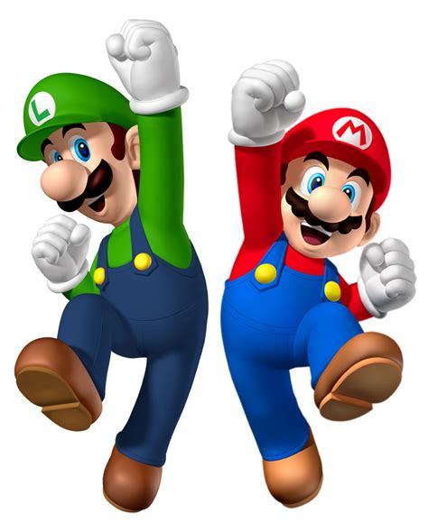 Toy Superstar Thumb Saga Bros Mario Luigi Transparent HQ PNG Download | FreePNGImg