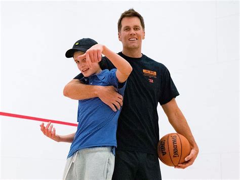 Tom Brady Tries to 'Keep Up' with Son Jack on the Basketball Court: Photo