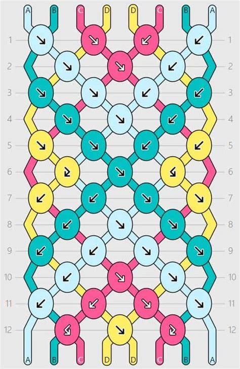 How to Make a Diamond Friendship Bracelet Pattern - Sarah Maker