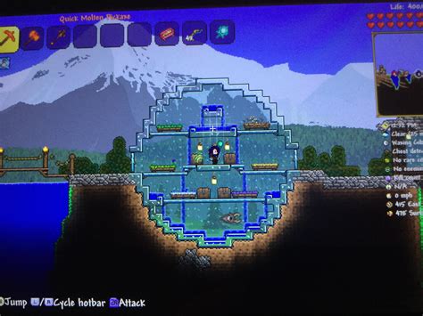 My first greenhouse build :)) (im open to criticism) : Terraria