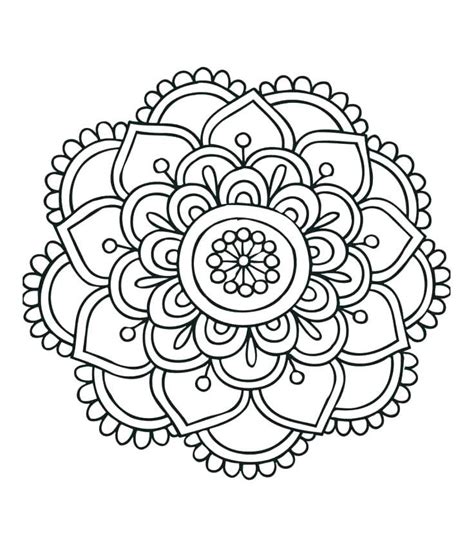 Flower Mandala Coloring Pages - Best Coloring Pages For Kids | Mandala printable, Simple mandala ...