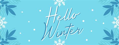 Snowy Winter Greeting Facebook cover | BrandCrowd Facebook cover Maker