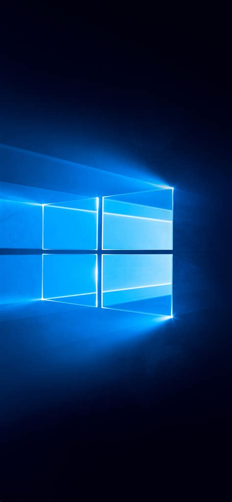 Windows 10 Wallpaper 4K, Dark, Blue background, 5K, 8K