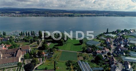 Aerial over Reichenau Island and monastery 4K - Stock Footage | by gdmpro | Aerial video, Aerial ...