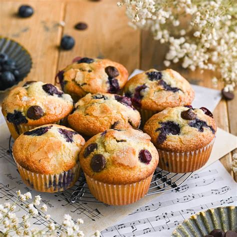 Moist Blueberry Chocolate Chip Muffins — Marley's Menu