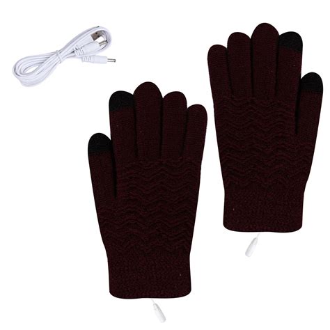 Bouanq Heated Winter Gloves Waterproof Windproof Mens Women - Warm ...