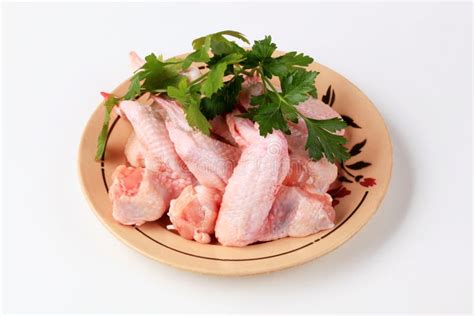 Raw chicken wings stock photo. Image of meat, plate, uncooked - 21339314