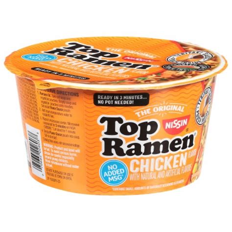 Nissin Top Ramen Chicken Flavor Ramen Noodle Soup, 3.42 oz - Kroger