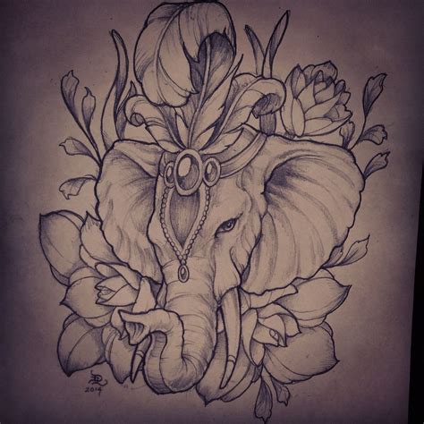 Elephant Tattoo Drawing Ideas - Design Talk