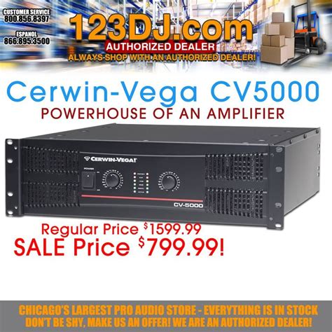 Cerwin-Vega's CV5000 high output amplifier on sale now! | Amplifier, Dj equipment, Vega