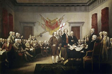 Signing The Declaration Of Independence by John Trumbull