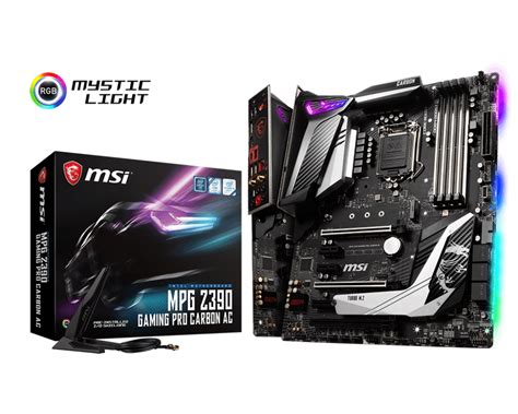 MSI MPG Z390 GAMING PRO CARBON AC LGA 1151 (300 Series) Intel Z390 HDMI ...