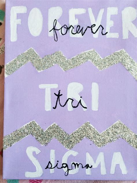 Tri Sigma sorority canvas wall decoration! #sigmasigmasigma #sorority | Sorority canvas, Wall ...